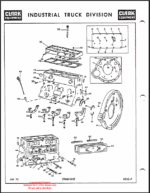 Clark CY40B Truck, Lift, Fork, Gasoline Powered Pneumatic Rubber Tires Technical Manual (GX28B6)
