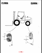 Clark DPR20, DPR25, DPR30 Diesel Rough Terrain Lift Truck Parts Manual (DPR-1 5645_1st Rev)