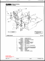 Clark DTT30 Towing Tractor Parts Manual (X171)