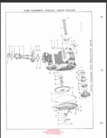 Clark Powrworker Tractor Parts Manual (X105A)