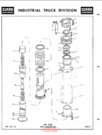 Clark Series 512 Van Carrier Parts Manual (X141B)