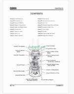 Clark S40s, S40, S45s, S45 L, S50s, S50, S55, S60 L KUBOTA LPG Tier0,Tier4-Stage 5 Engine Truck Forklift Service Manual (SM1193)