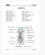 Clark S40s, S40, S45S, S45D, S50S, S50s, S50, S55, 60D HDI Diesel Tier 4 Engine Truck Forklift Service Manual (SM1330)