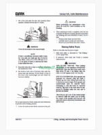 Clark C20, C25, C30, C35 D Isuzu Engine Forklift Service Manual (SM1012)