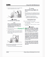Clark C20, C25, C30, C35 D,L,G and C20, C25, C30, C32C L Forklift Service Manual (SM996