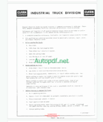 Clark C60, C70, C80, CY60, CY70, CY80 Gasoline, LPG and Diesel Operators Manual (O-126)
