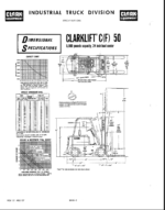 Clark C30B-1, C40B-1, C50B-1, CLR40B-1 Forklift Operators Manual (O-B81)