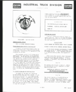 Clark C100, C120, CH100, CH120 Forklift Operators Manual (O-152)
