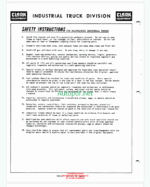 Clark 512 Van Carrier Planned Maintenance and Adjustment Procedures Manual (PM261)