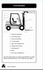 Clark CQ20, CQ25, CQ30 D,L Forklift Operators Manual (OM-794)
