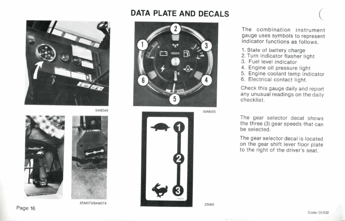 Clark DRT30 Forklift Operators Manual (OI-532)
