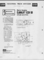 Clark EC(SV) 50, 60, 70 Forklift Operators Manual (O-219)