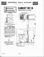 Clark NST15, NST20, NST25, NST30, NST40 SG Forklift Operators Manual (O-286-1)
