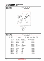 Clark FX12, FX15, FX18L, SF12, SF15, SF18, SF20sL Forklift Parts Manual (FA12LT)