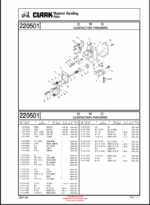 Clark CEP15, CEP18, FX153, FX158B Forklift Parts Manual (CEP158)