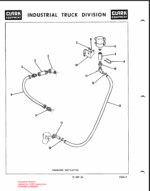 Clark C60B Truck, Lift, Fork, Gasoline Powered Solid Rubber Tires Technical Manual (GX134B5)