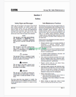 Clark GTS20, GTS25, GTS30, GTS33D Isuzu Engine Forklift Service Manual (SM1031)