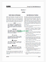 Clark GTS20d, GTS25d, GTS30d, GTS33d, GTS20L, GTS25L, GTS30L, GTS33L Engine Forklift Service Manual (SM783)