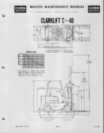 Clark Clarklift 40B Forklift Operator and Maintenance Manual (O-213)