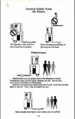 Clark NP300-30, NP300-40D, NS300-30, NS300-40D Forklift Operators Manual (OM-550)