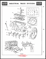Clark Clarklift 40B Forklift Parts Manual (GX10B1-3)