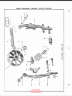 Clark Articulating Hi-Lift Platform Parts Manual (X107A)