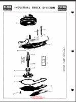 Clark Clarklift F30B Forklift Parts Manual (X6B)
