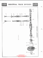 Clark Clarklift Model 20B Forklift Parts Manual (X4B_625)
