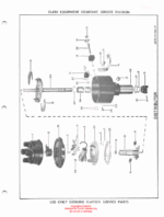 Clark Clarklift F40B Forklift Parts Manual (X6B1)