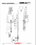 Clark C500 Y 950CH COntainer Handler Lift Truck Parts Manual (X179)