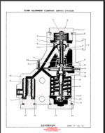 Clark Clarklift Y5275 CY525, CY625, CY700 Diesel Forklift Parts Manual (X143A)