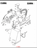 Clark DPR20, DPR25, DPR30 Diesel Rough Terrain Lift Truck Parts Manual (DPR-1 5645_1st Rev)