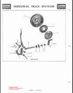 Clark Model C60B Truck, Lift, Fork, Gasoline Powered Solid Rubber Tires Parts Manual (GX134B7)
