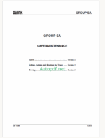 Clark S40s, S40, S45S, S45D, S50S, S50s, S50, S55, 60D HDI Diesel Tier 4 Engine Truck Forklift Service Manual (SM1330)