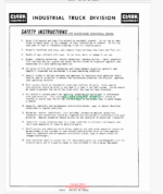 Clark C20, C25B, C20BP, CS30 Forklift Operators Manual (O-160-1)