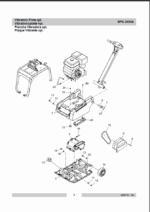 Wacker Neuson BPU 3050A Reversible Plates Parts Manual