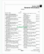 John Deere EX330LC-5 and EX370-5 Forester Technical Manual Supplement (TM1912)