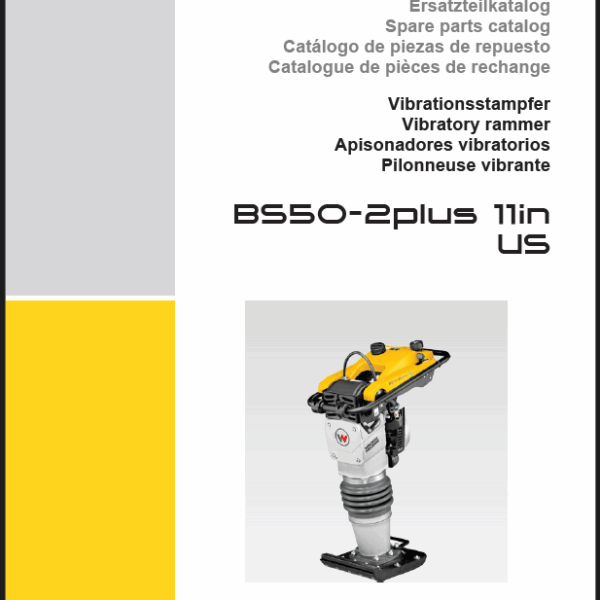 Wacker Neuson BS50-2plus 11in US Vibratory Rammers Parts Manual
