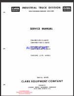 Clark C500-355-1-2514, C500-H355-1-2515, C500-Y355-1-2512, C500-HY355-1-2513 Above Gasoline LPG Models Service Manual (SM333)