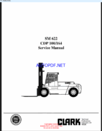 Clark CDP100, CDP164 Forklift Service Manual (SM622)
