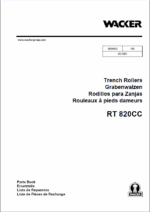 Wacker Neuson RT820CC Trench Roller Parts Manual
