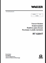 Wacker Neuson RT820HT Trench Roller Parts Manual