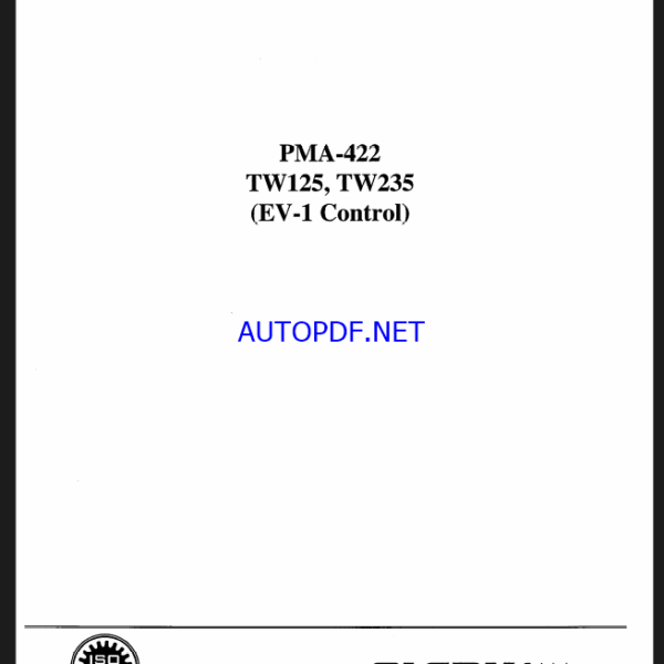 Clark TW125, TW235 EV1 Control Forklift Planned Maintenance and Adjustment Procedure Manual (PMA422)