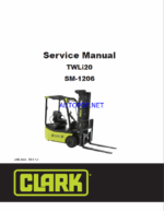 Clark TWLi20 Forklift Service Manual (SM1206)