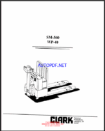 Clark WP40 Service Manual (SM560)