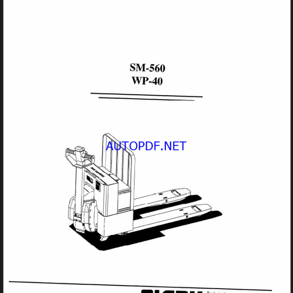 Clark WP40 Service Manual (SM560)