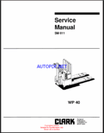 Clark WP40 Service Manual (SM611)