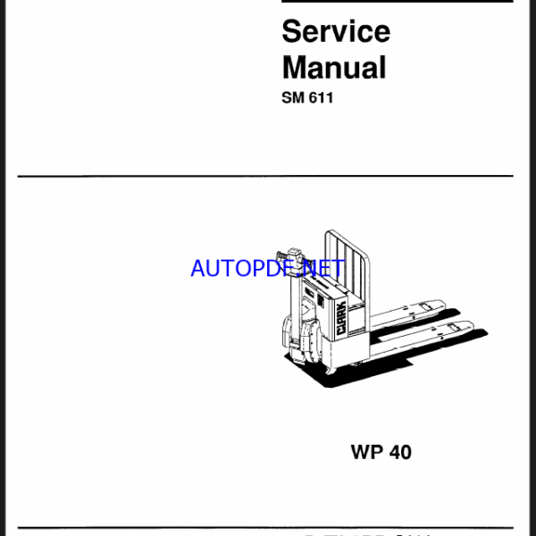 Clark WP40 Service Manual (SM611)