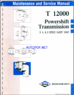 Dana Clark T12000 Powershift Transmission Maintenance and Service Manual