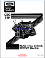 Ford CSG649 Industrial Engine Service Manual